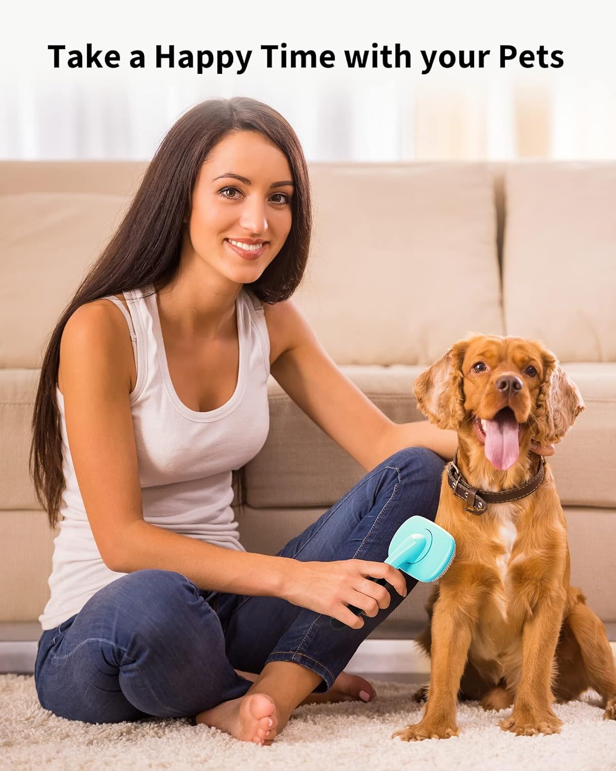 Dog and Cat Grooming Brush. Easy Hair Removal. Fast EU Delivery