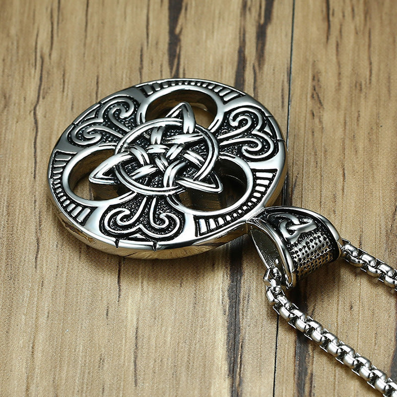 Vintage male concentric knot necklace